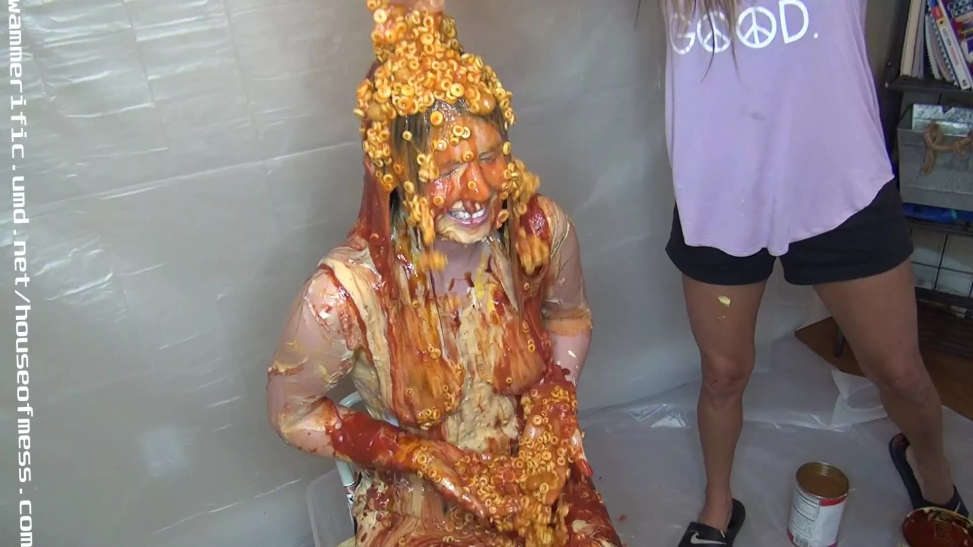 Dixie getting a HUGE amount of spaghetti-os dumped on her posted by _Anonymous_Account_