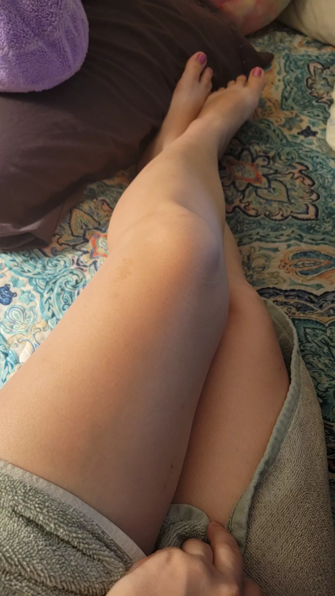 [F] Just a bit of after shower tasteful leg. posted by ShowMeThePickles