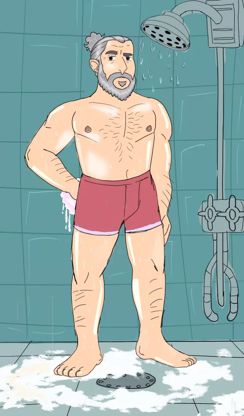 I think men showering is very sexy by Adickard