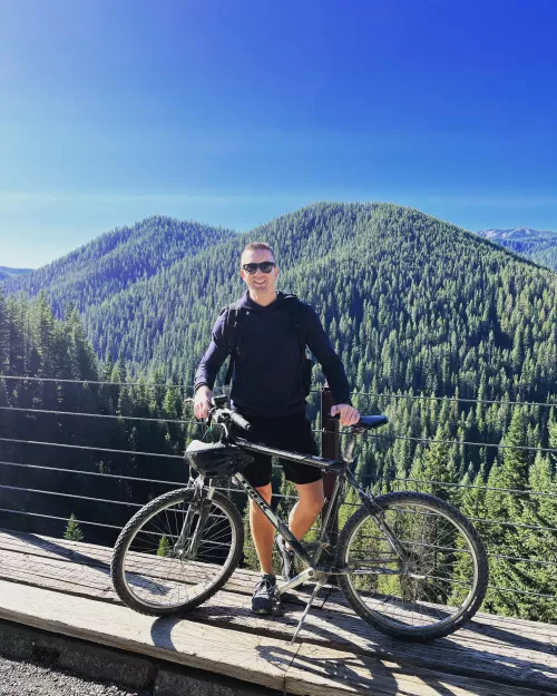 Just a little 28 mile bike ride through the Hiawatha Trail. 🥴😩😢 by danielkenton1986