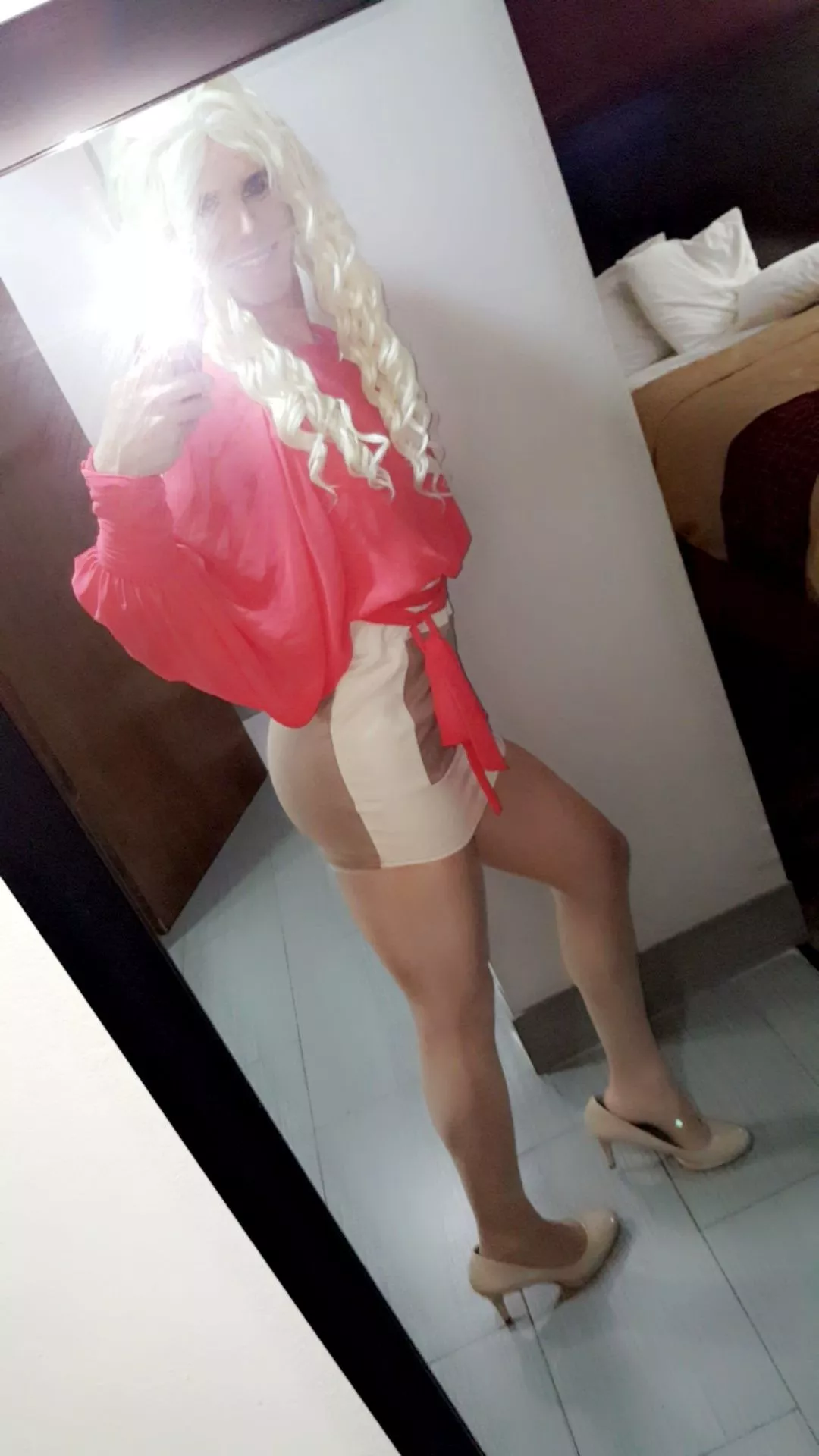 Oh the times I rented a hotel room just to dress💖 posted by Lilly_legzz2