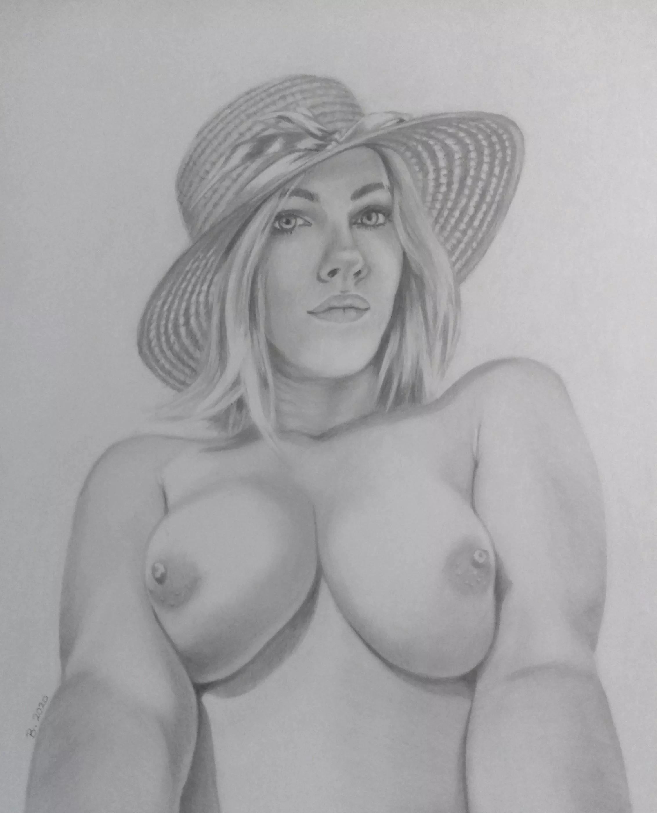 One of my pencil drawings posted by Erotic_Artist_UK