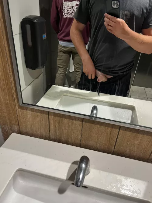 Pulling dick out with someone behind me at the urinal by Apart-Jellyfish-1397