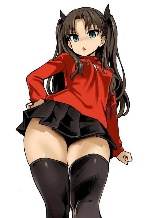 Rin Tohsaka(Asagani)[Fate Series] by cumblaster9000fromX