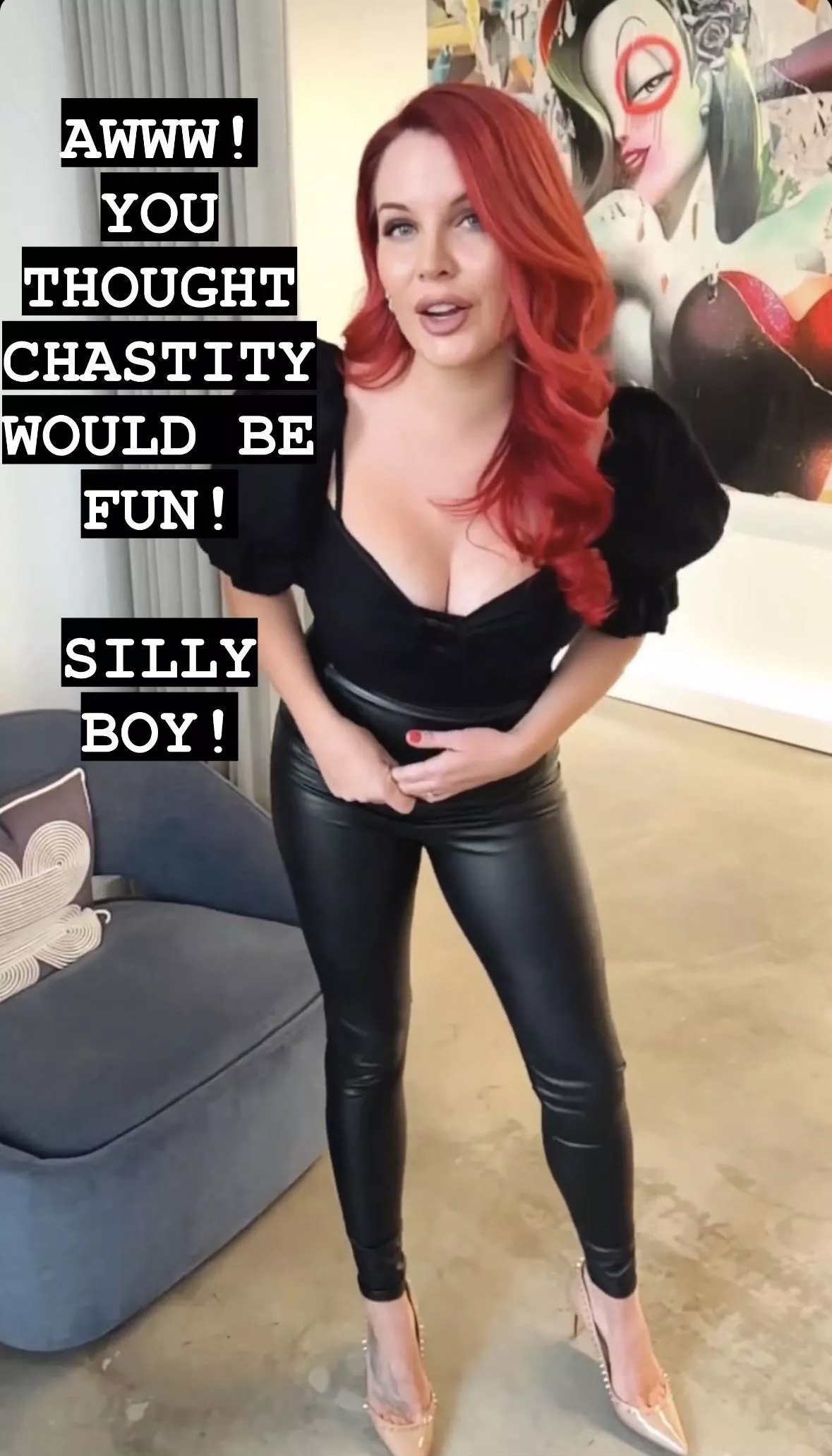 Silly boy! 😈 posted by keyholdercaptions