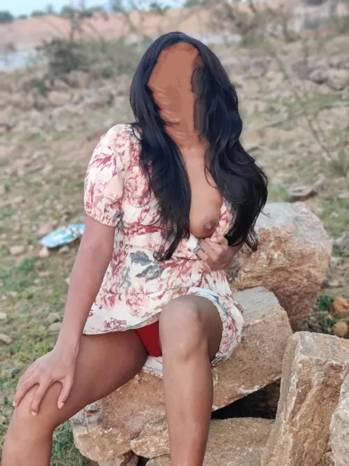 Slutty hotwife with her tits out after the boatride 😍.. Should the panties be removed too?? 😉 by Affectionate-Wish136