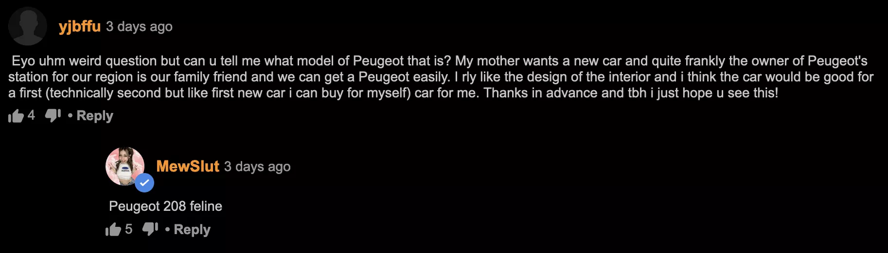 Son looking for a car to buy for his mom. <3 posted by Life_Avocado_1205