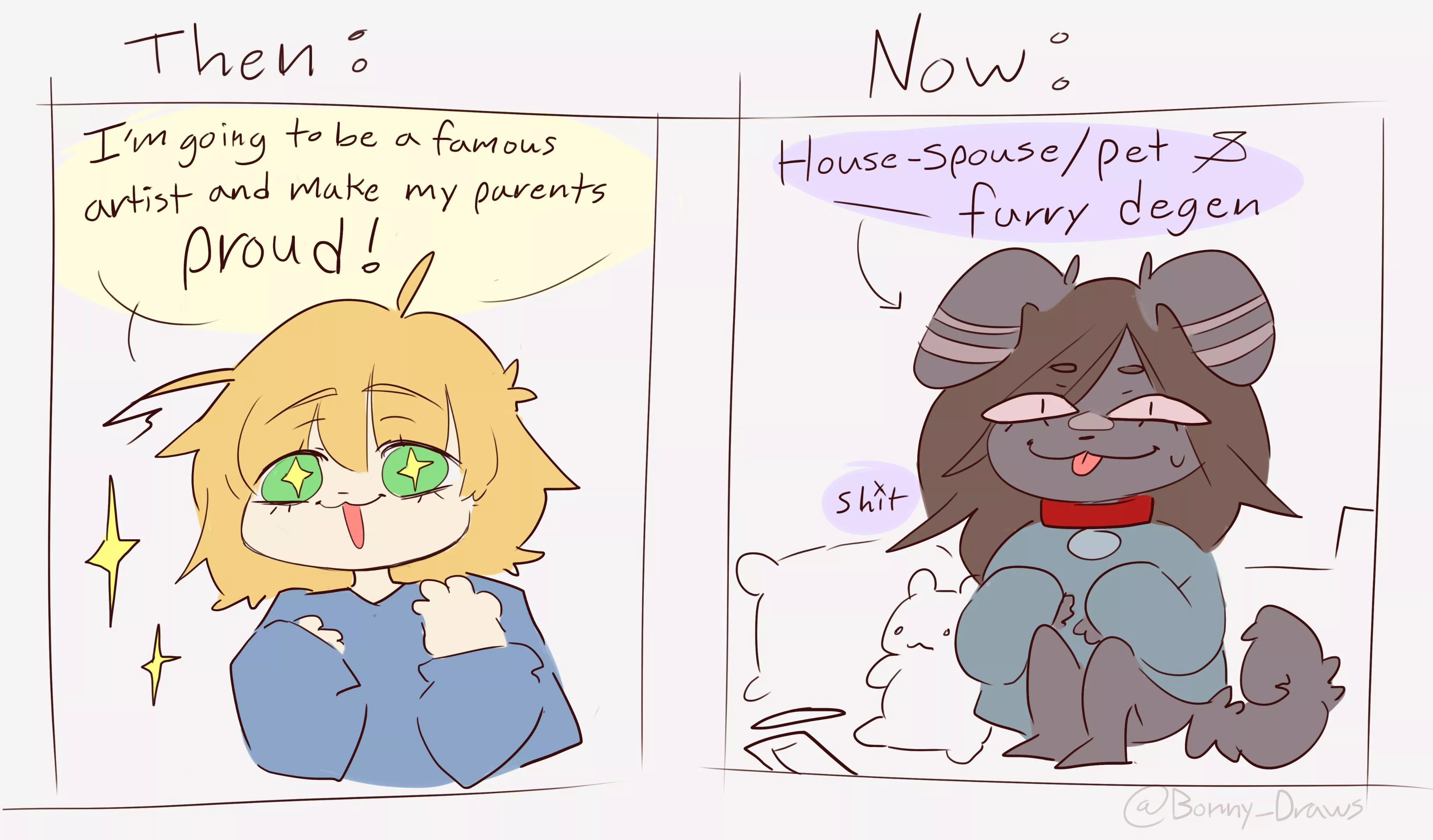 (Art by me) Evolution posted by BonnyDraws