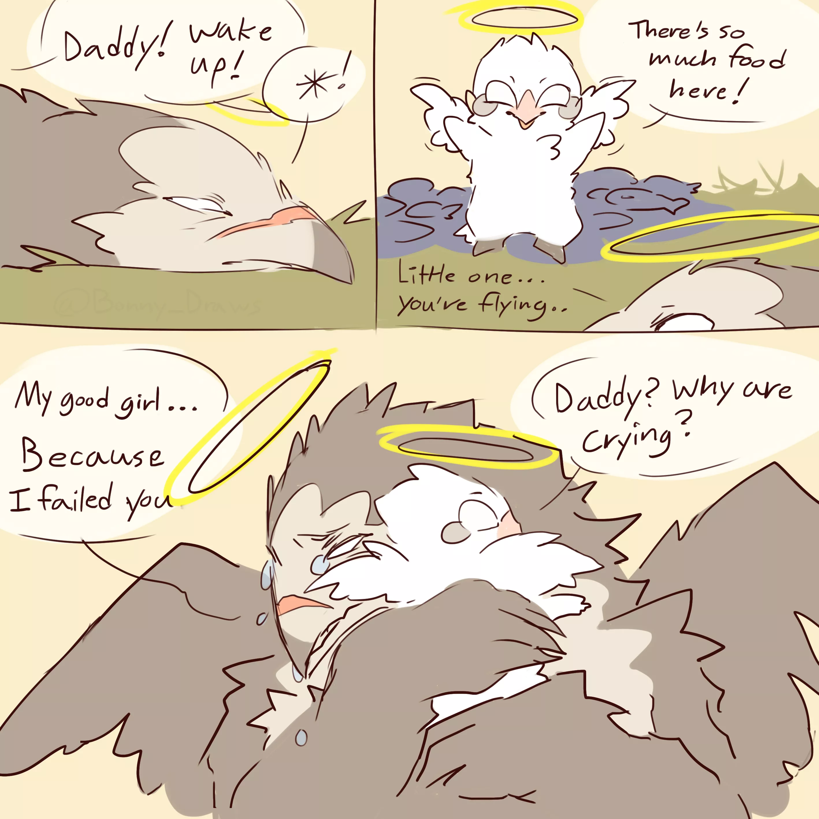 (Art by me) Fan comic of Pegu2726's comic posted by BonnyDraws