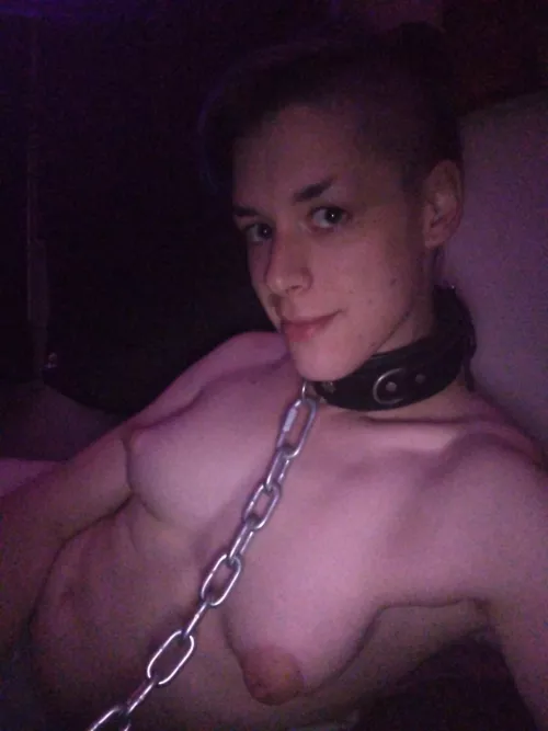 I love wearing my chain to bed ☺️ by damaged_damsel