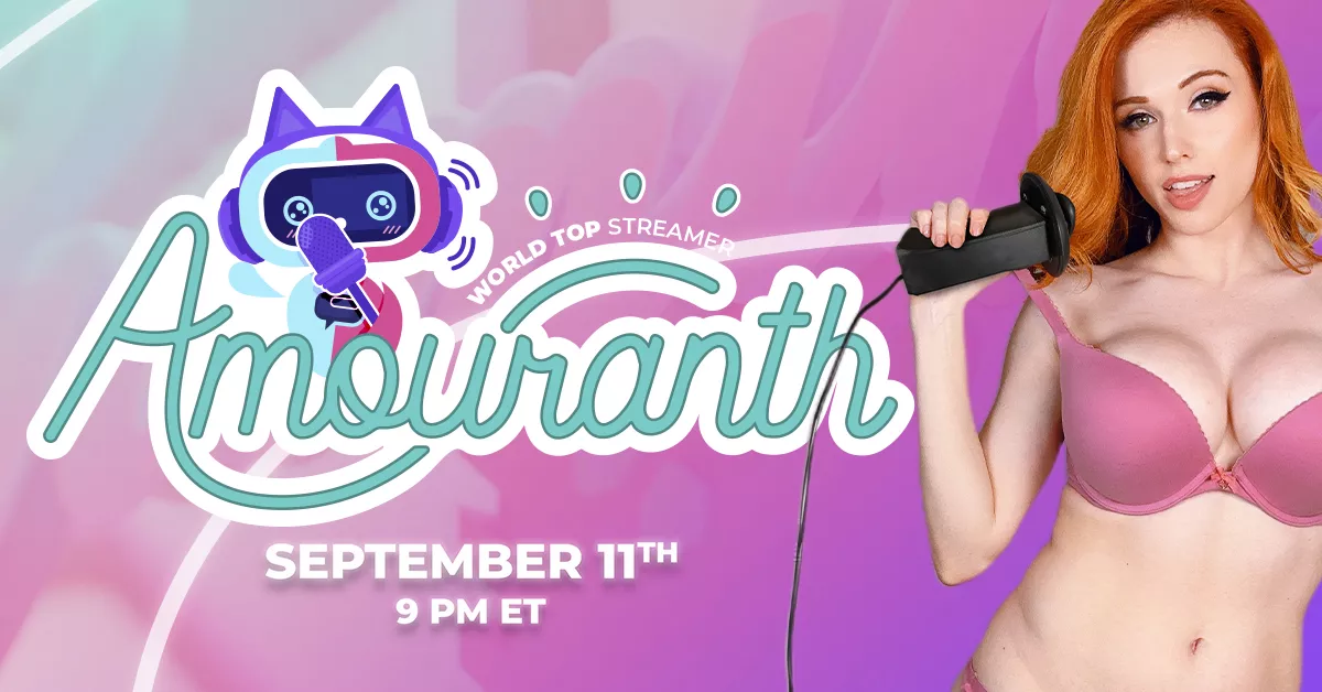 Join Amouranth, TONIGHT at 9 pm EST (6 pm PST) on Jerkmate posted by InfamousForever5720