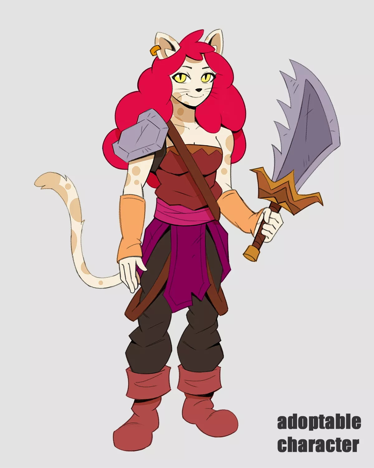 my new oc, her name is catarine (adoptable character) posted by isacmirandaart