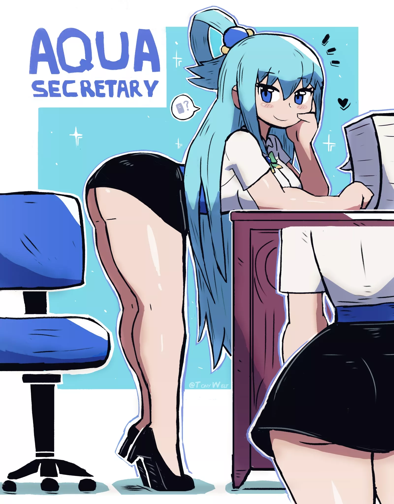 Office lady (By Tony Welt) posted by queshu22