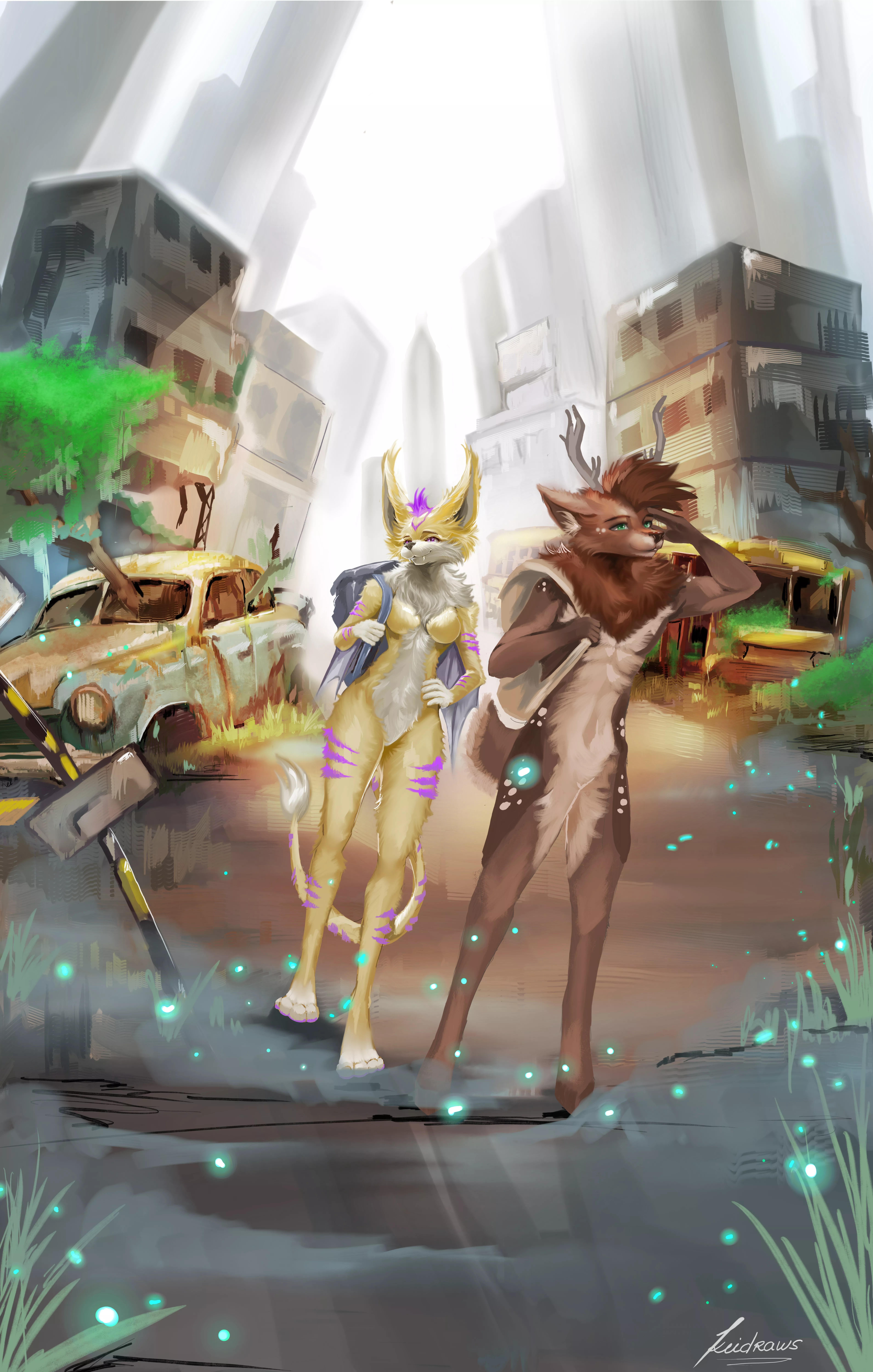 Post apocalypse art by me coms open posted by keiDraws