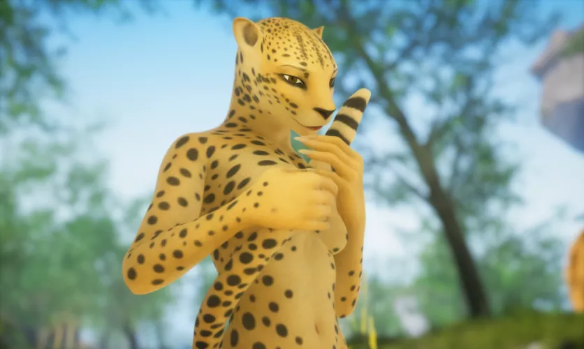 Shy Furry with Playful Ponytail by TheMagissy