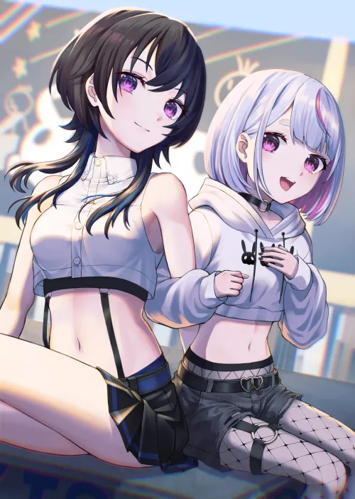 Uruha Ichinose & Mimi Tosaki [Virtual YTubers] by CheetahSperm18