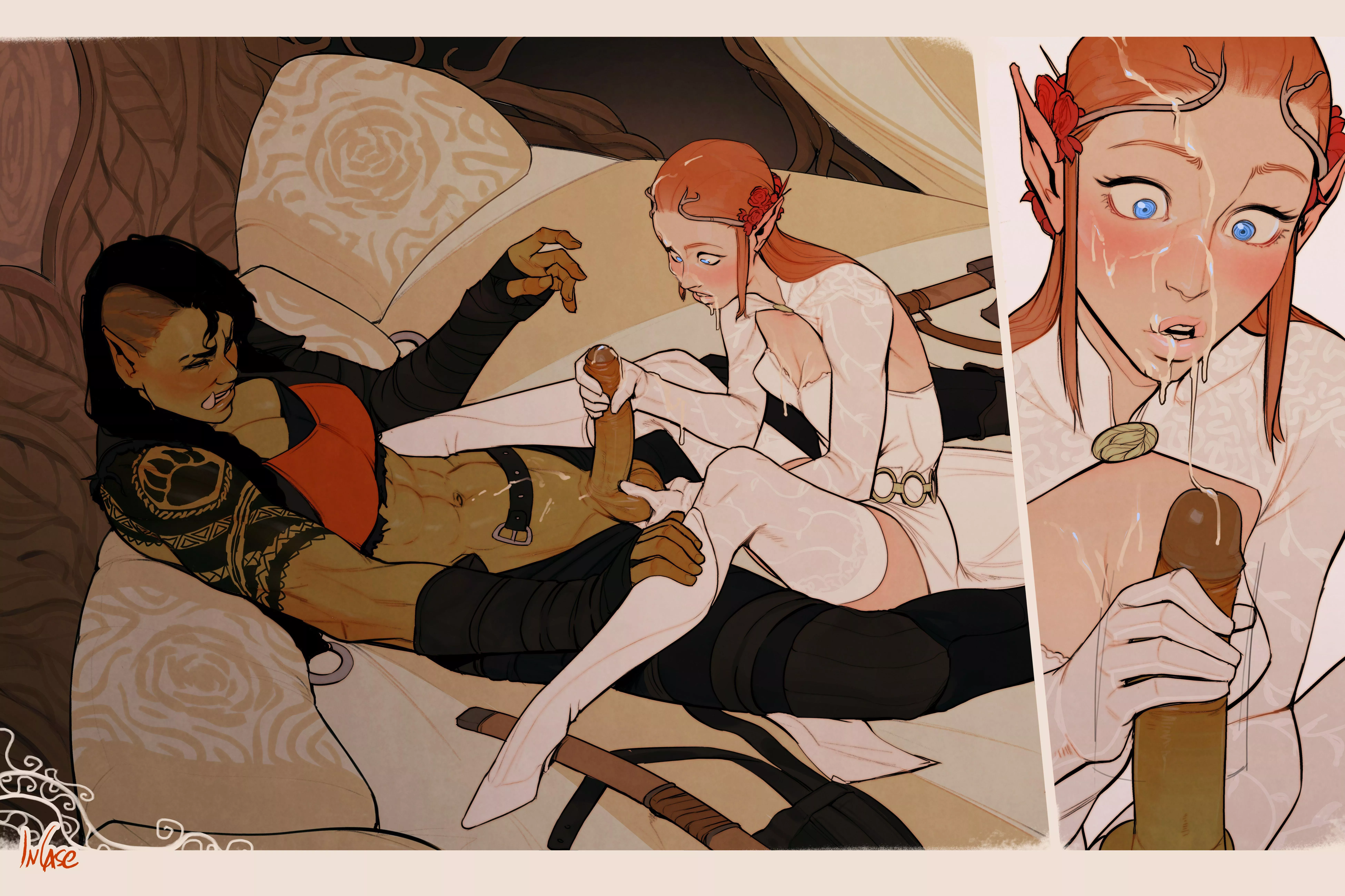 Eleven princess intrigued by Orc anatomy (Incase) posted by Slurmp053