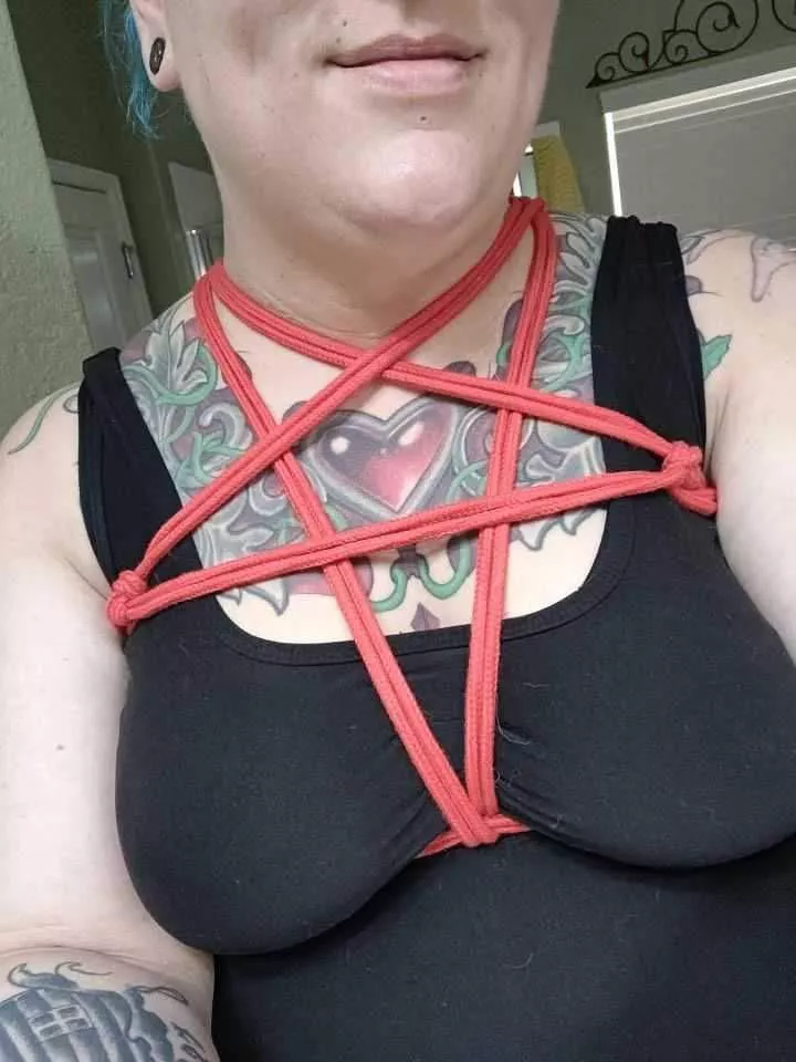 First ever attempt at shibari posted by Thechastisedcajun