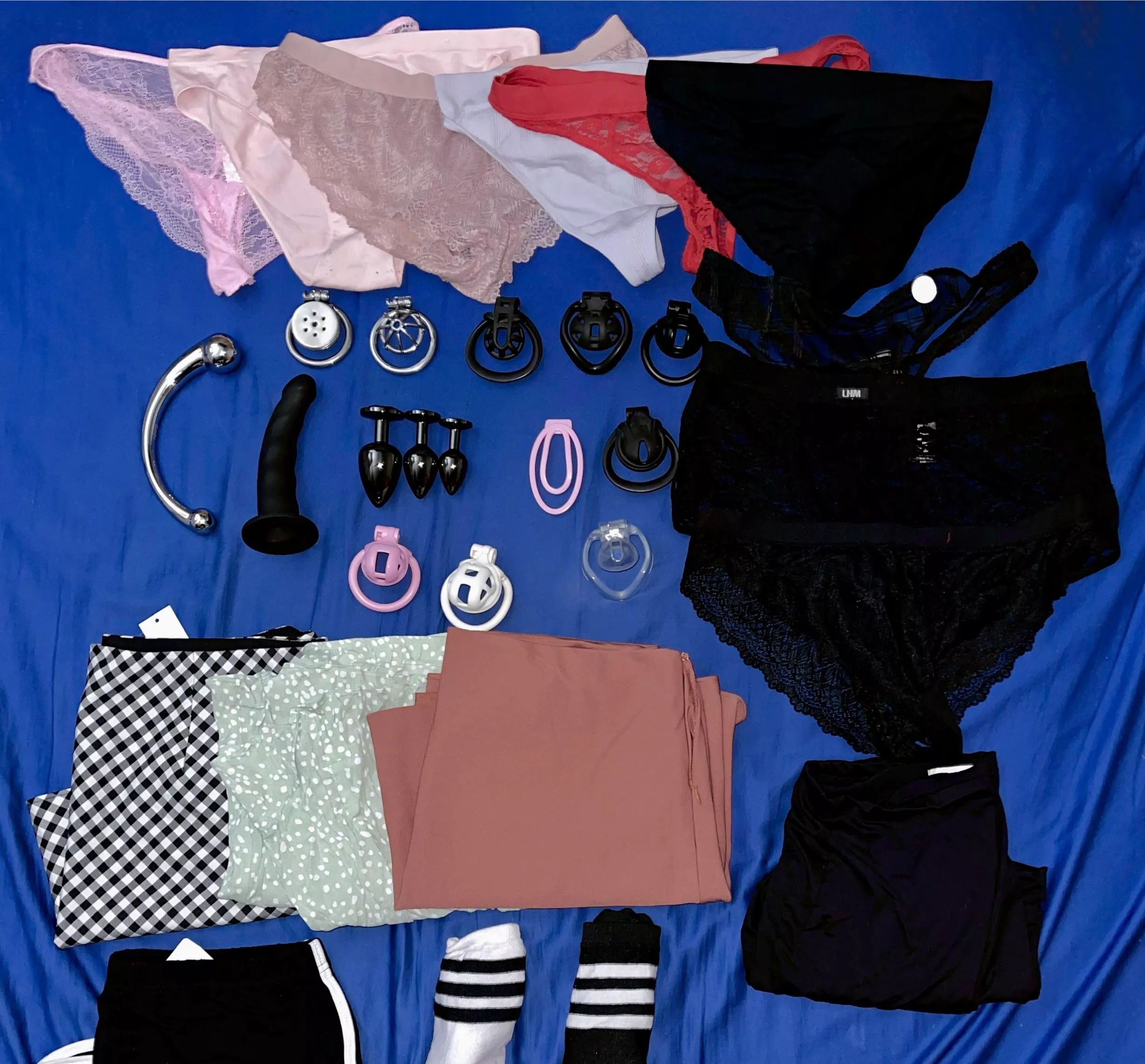 Just some of my cages and sissy attire 🤭 - what comes next? posted by Lalamaniac