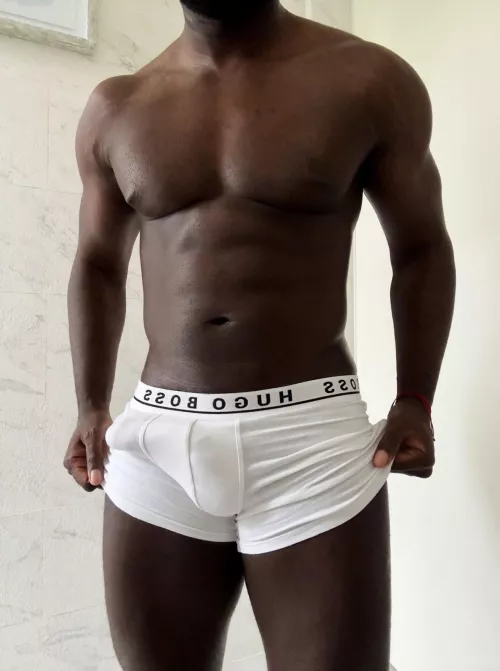 My big black bulge in boxer briefs💪🏾🍆 by sparrow99x