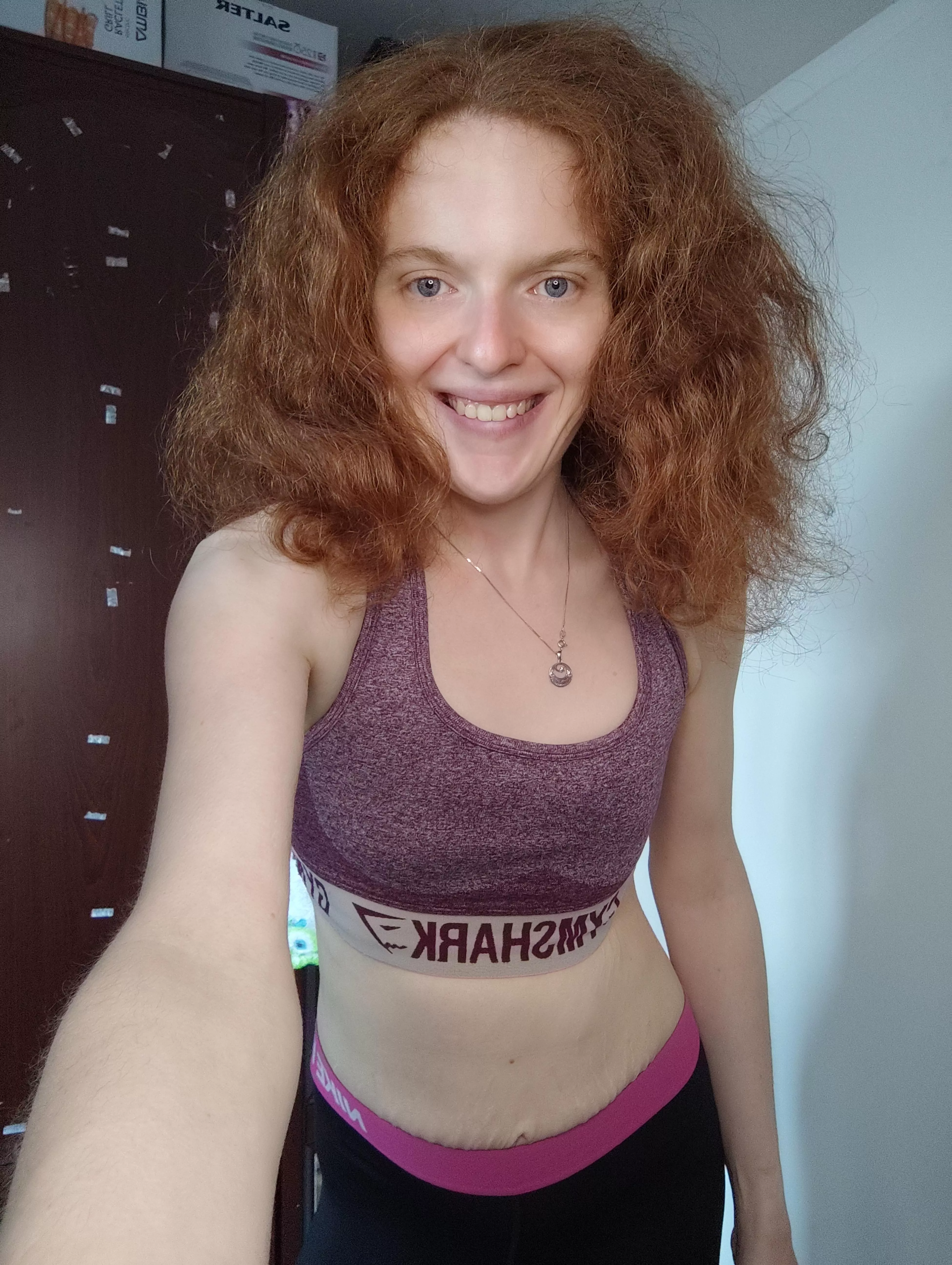 Smiling because I'm going to the gym! posted by Hot-Campaign3260