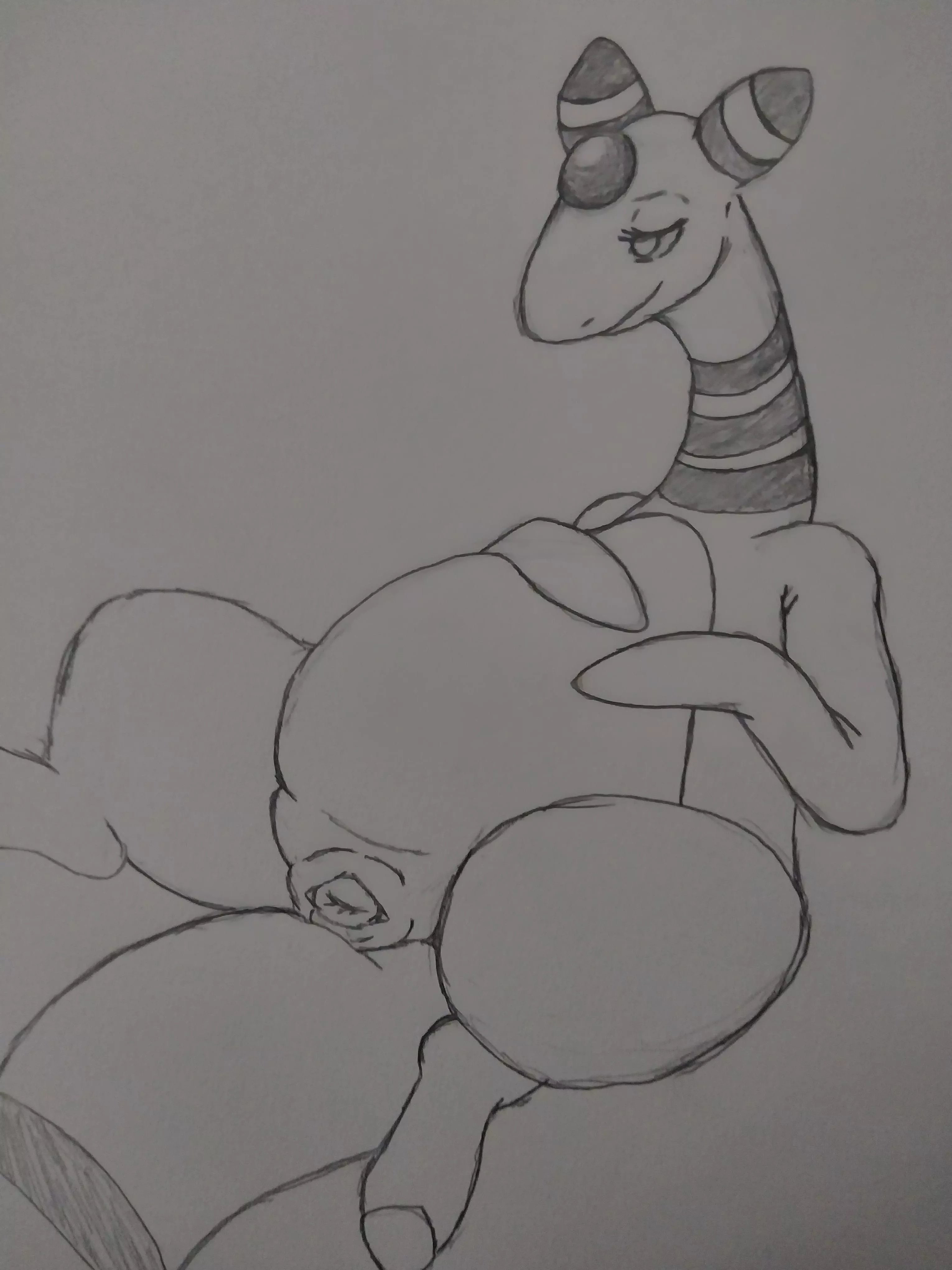 Ampharos Showing some Colaca (My sketch) [F] posted by Harmless77