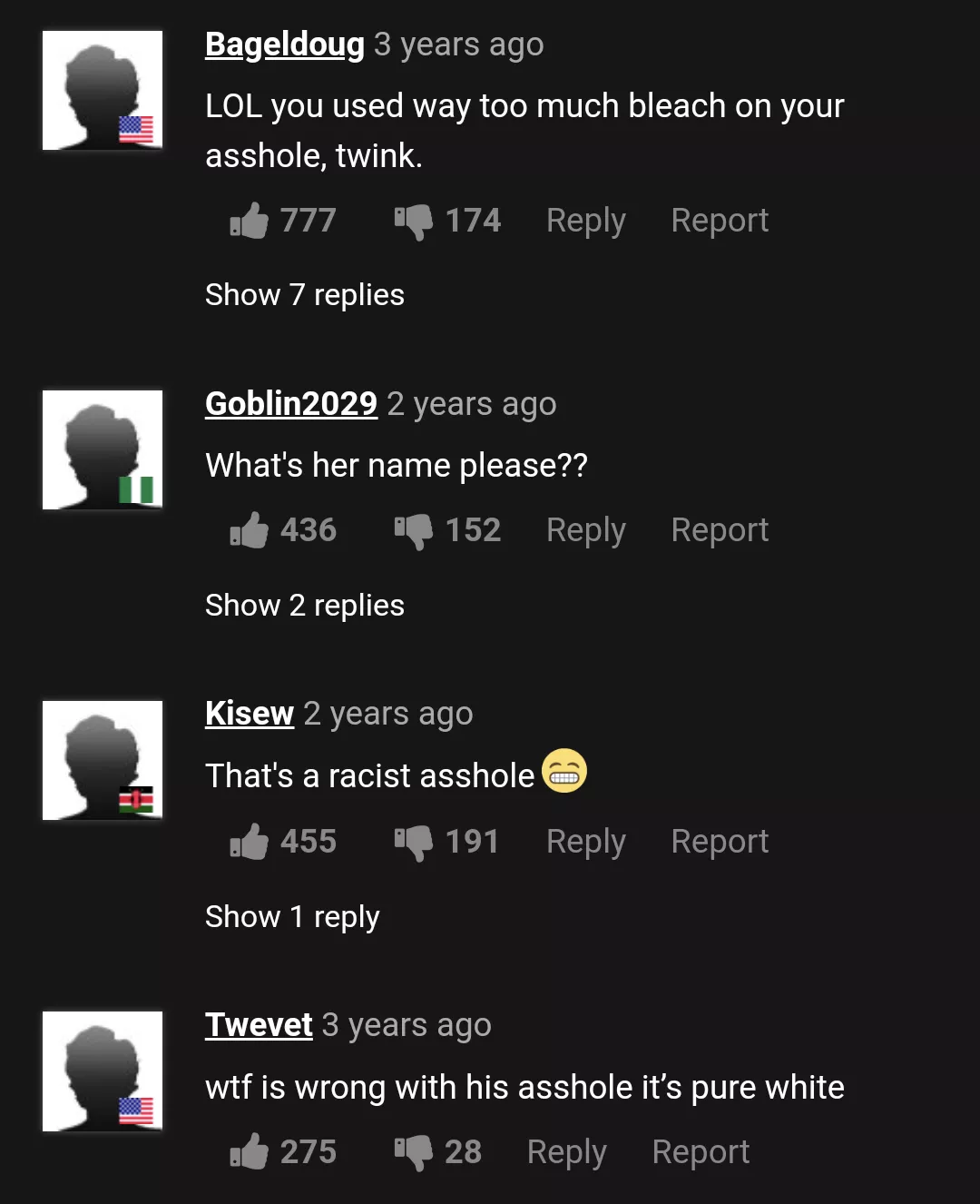 Asshole so white it's racist 😂 posted by lelolalo13