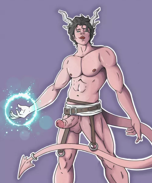 Baldur's gate 3, Tiefling character 🔞 (By me) by Eldriwitch