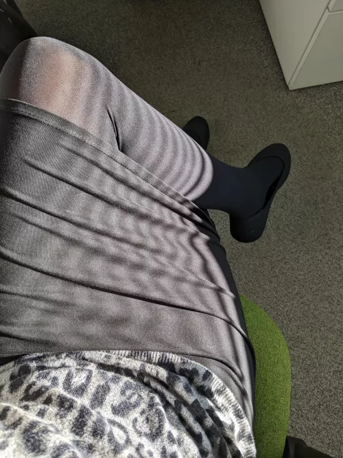 Enjoying the morning sun at the office by lonely_chameleon_