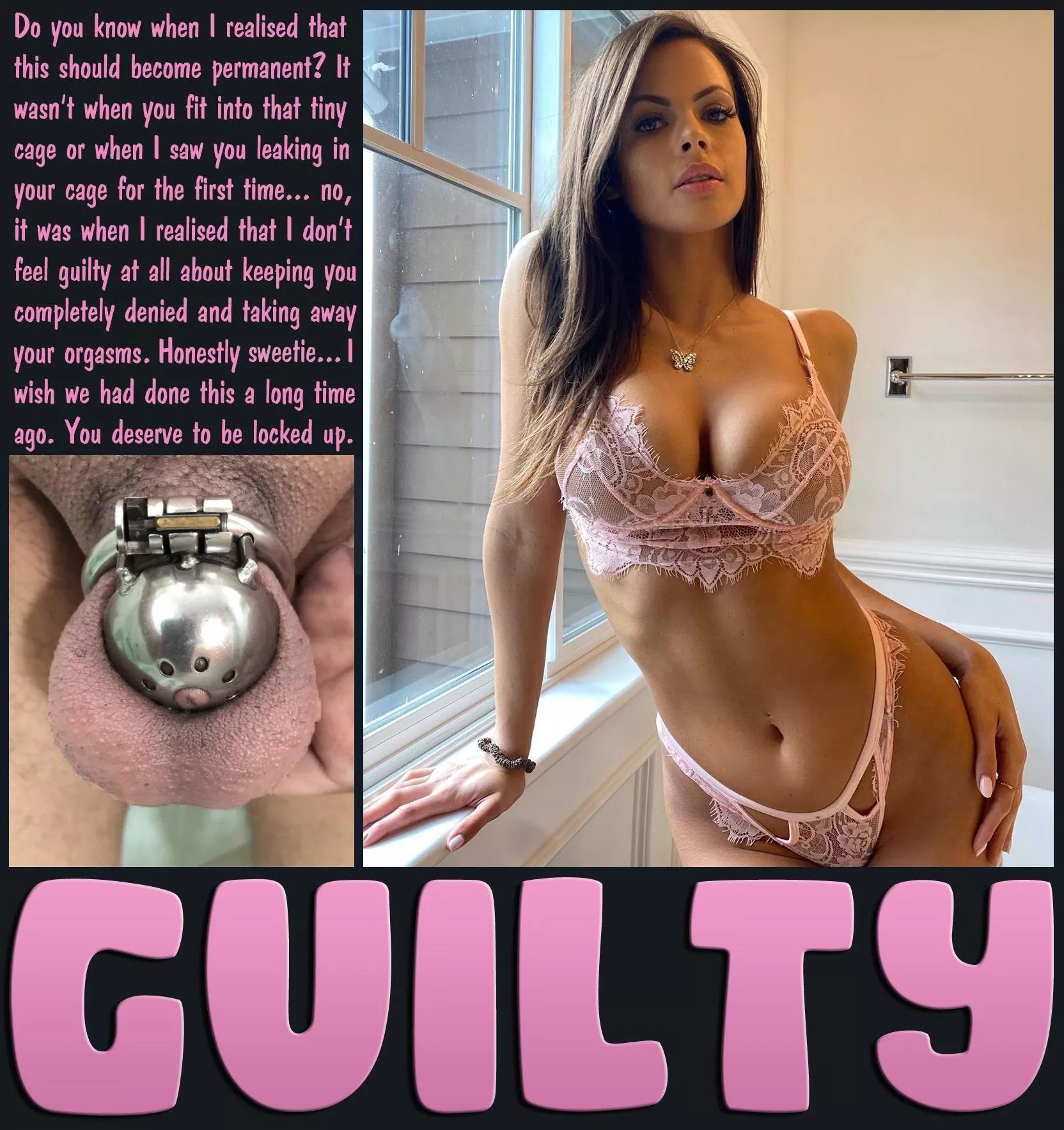 GUILTY [chastity] [femdom] [permanent] posted by Teas_Denial