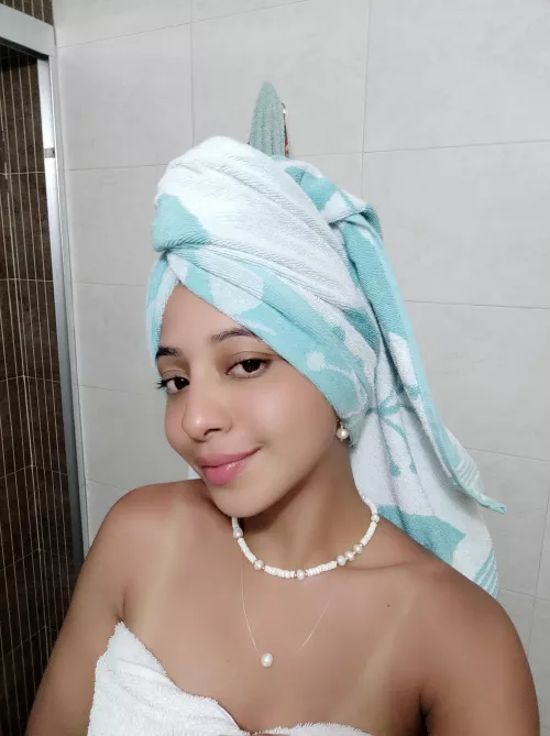 my face right after a shower by blairgomez