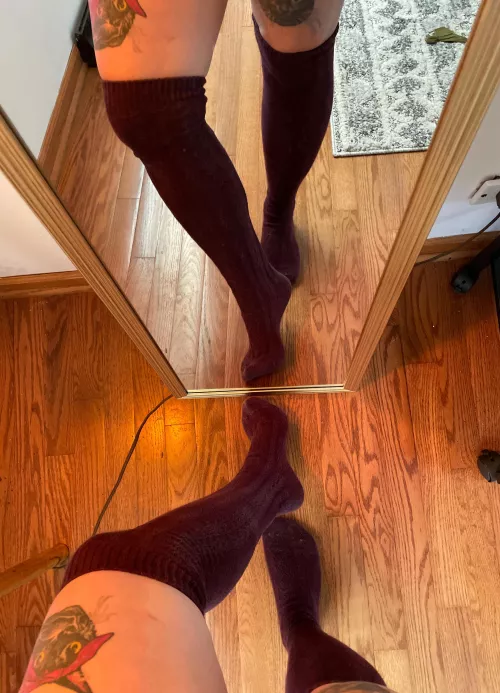 Tell me a better way to keep my legs warm 🔥 by DreaJayde444