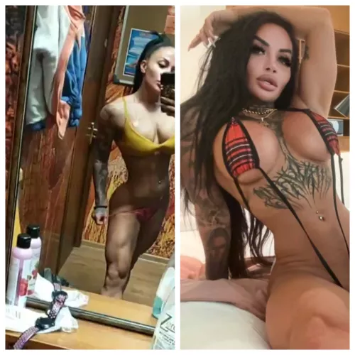 Before and after bimbofication by coedolsz