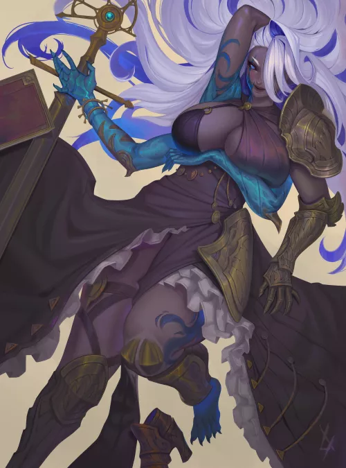 Corrupted witch, art by me by Kai0704