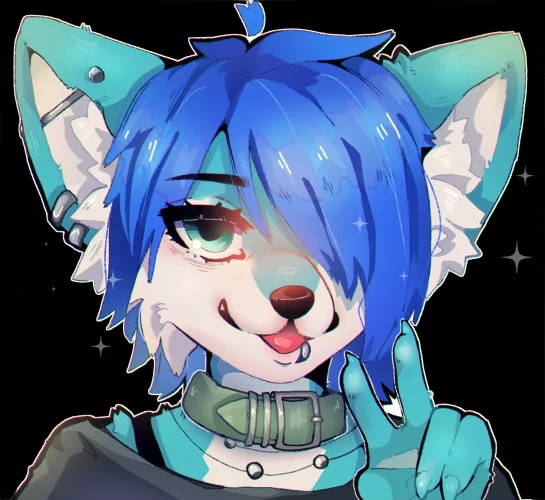 Finished headshot ^^💙 by nimbasaPI
