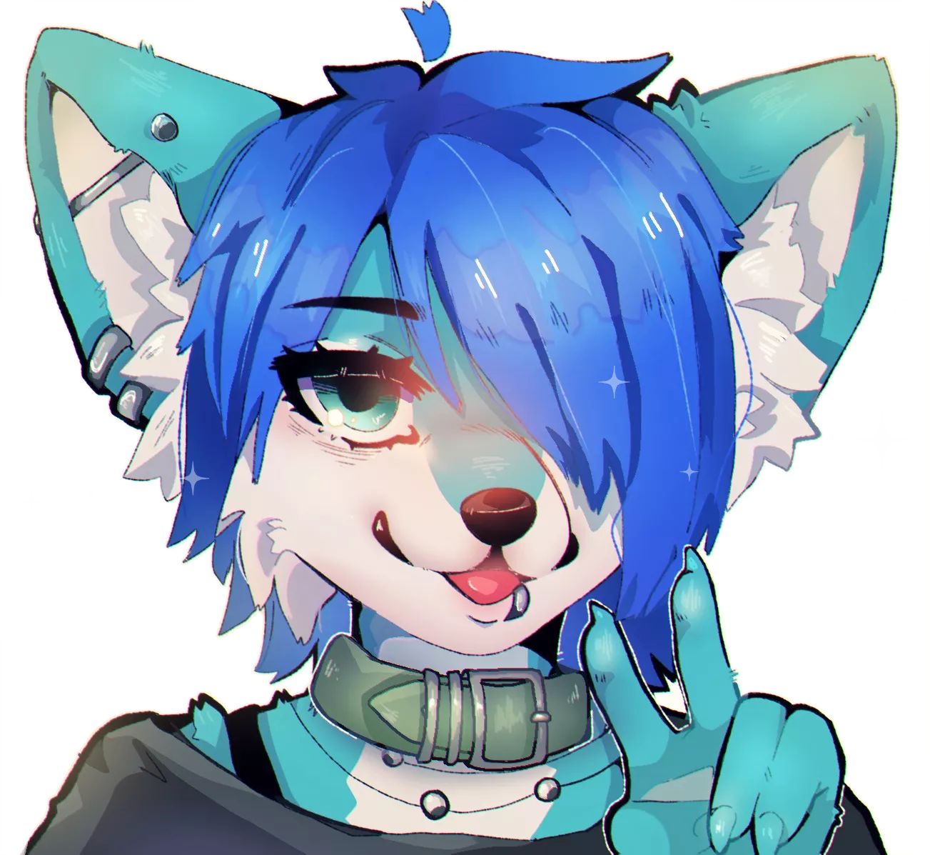 Finished headshot ^^💙 posted by nimbasaPI