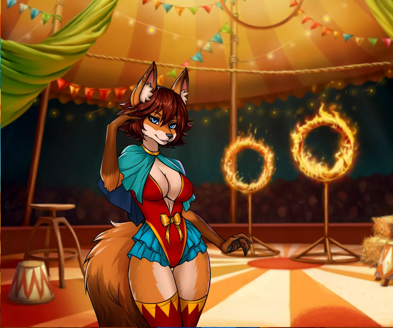 Fox girl Astra, ctreated by RoodPower posted by PellGumMell