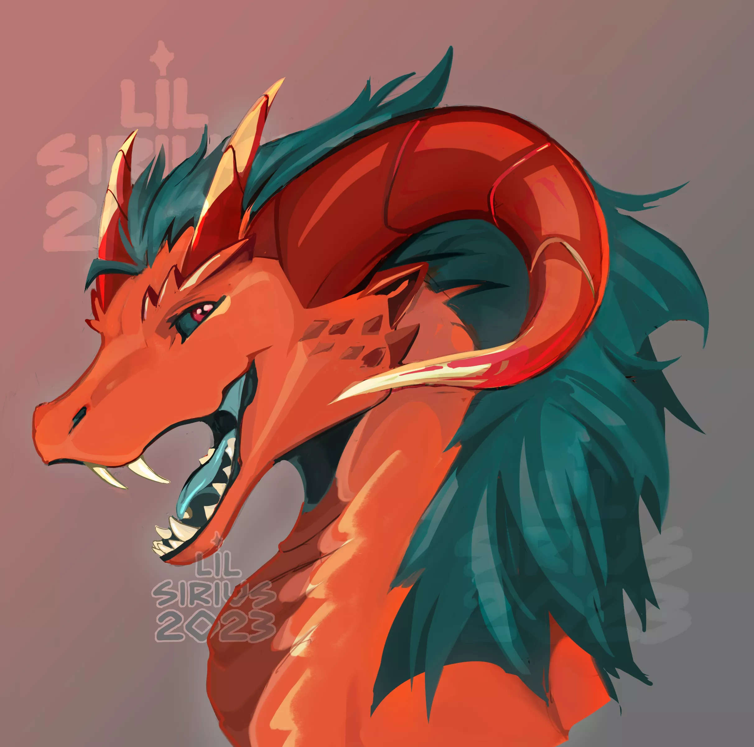 Goat Dragon design! (Art by me @Lil_Sirius) posted by Lil_Sirius