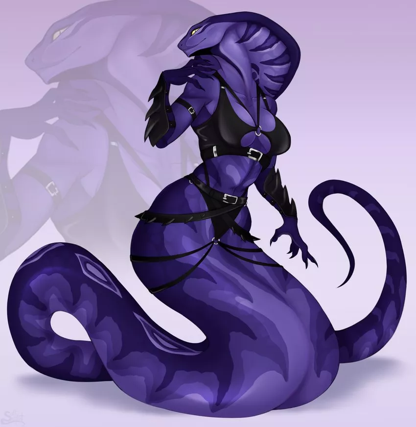 Goth snek [F] (saltyserpent) posted by Mysterious-Scale-385