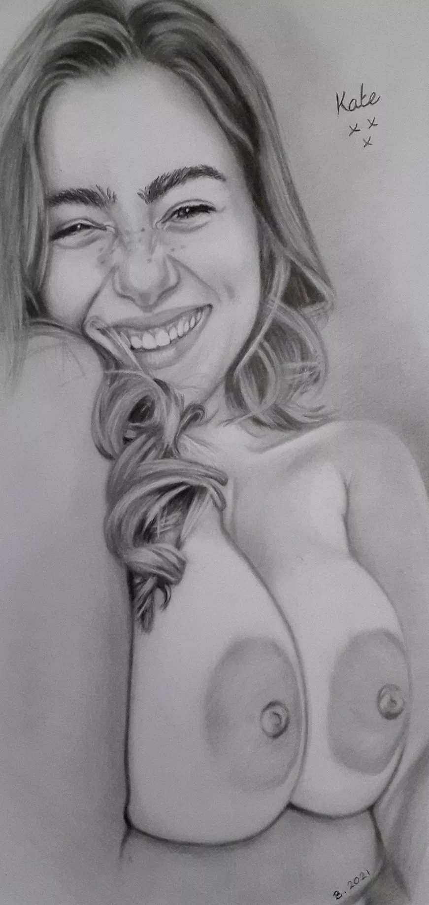 Kate xxx (in pencils by me) posted by Erotic_Artist_UK