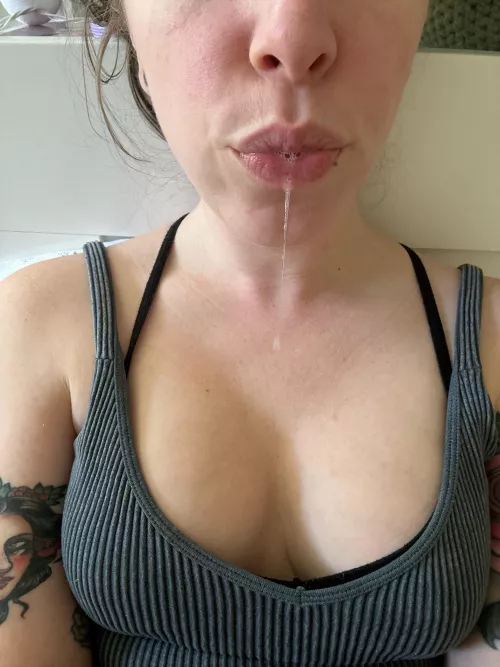 lick it off my chest [oc] by -perky_peaches-