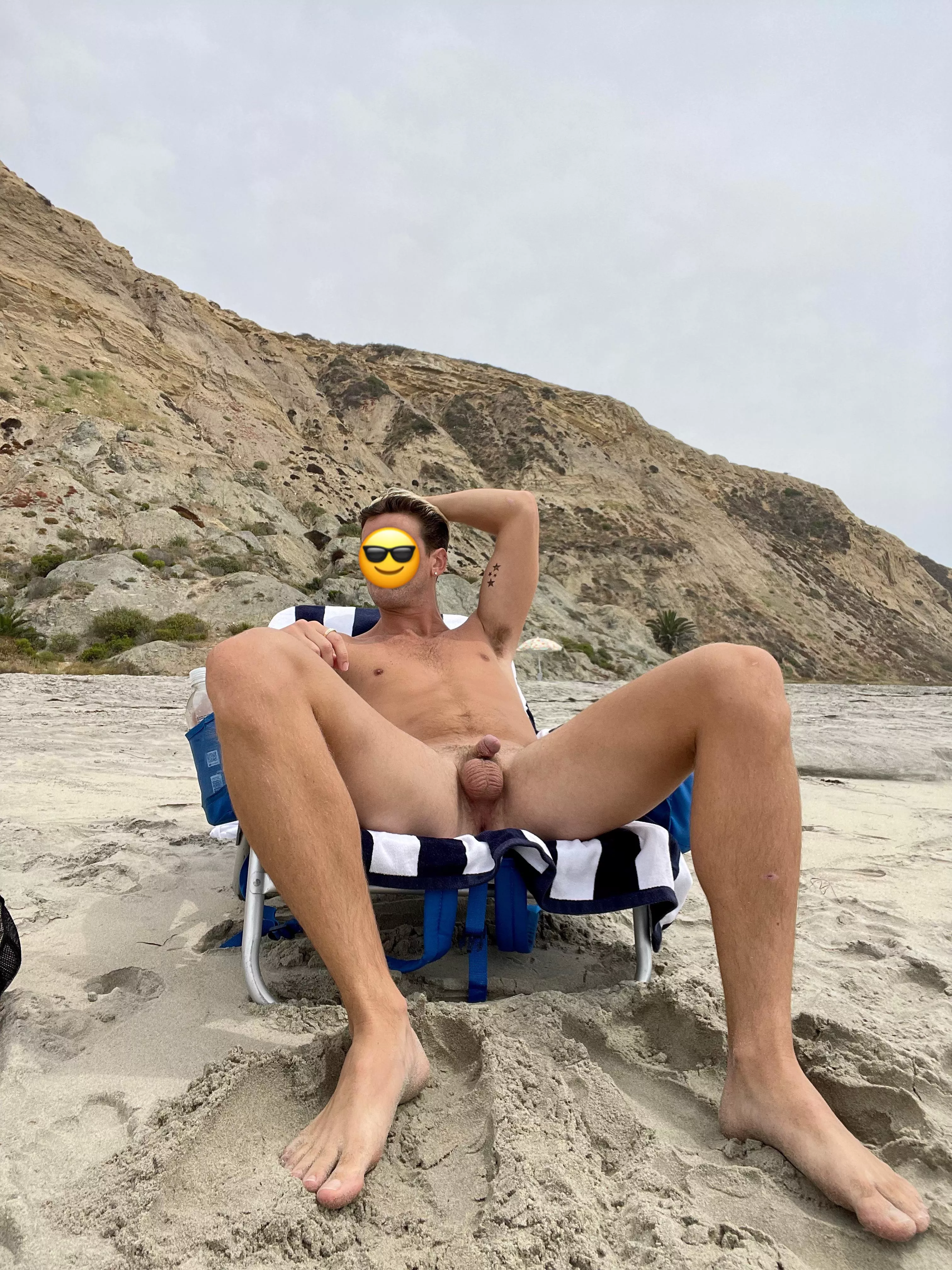 Exposed on the nude beach posted by LABttmBoi