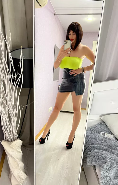 I want you to cum on my latex skirt. by amokline809