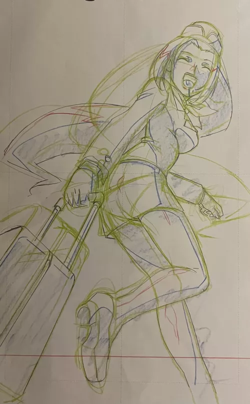 LF Mono Source / Anime: Brain’s Base uniform flight attendant by ThatGameBoyle