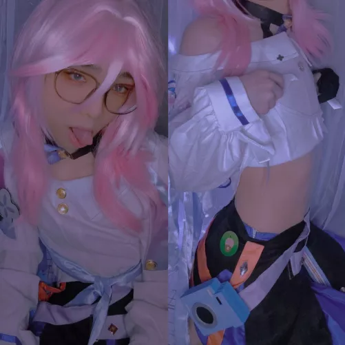 March 7th cosplay, do I look pretty? 💖🥺 by ErinaKitty