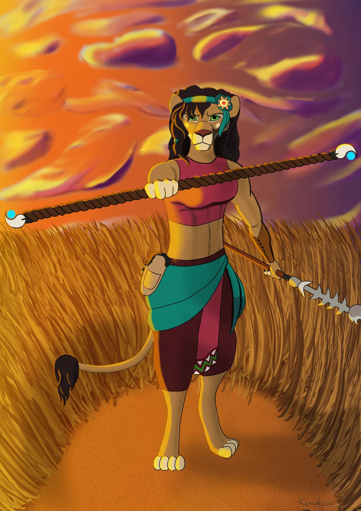 Nia of the Riverrun (art by me) posted by Kovukono