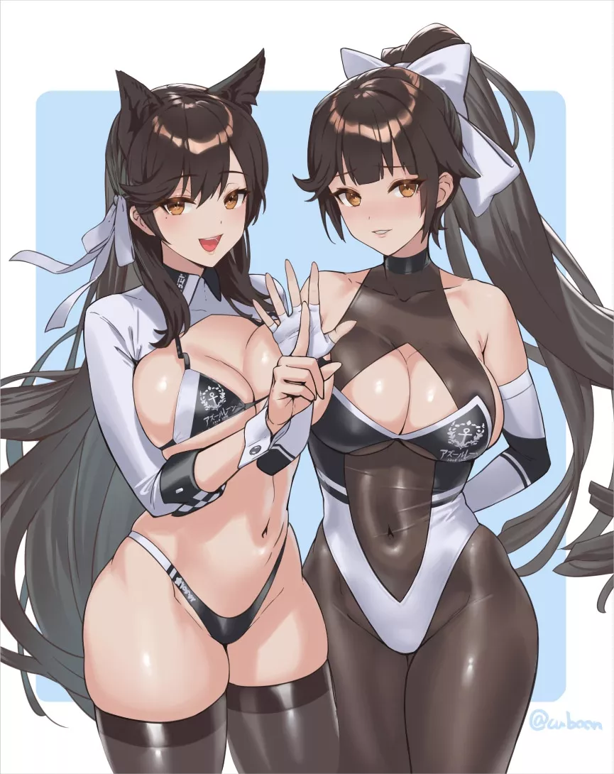 Takao w/ Atago [Azur Lane] posted by CheetahSperm18