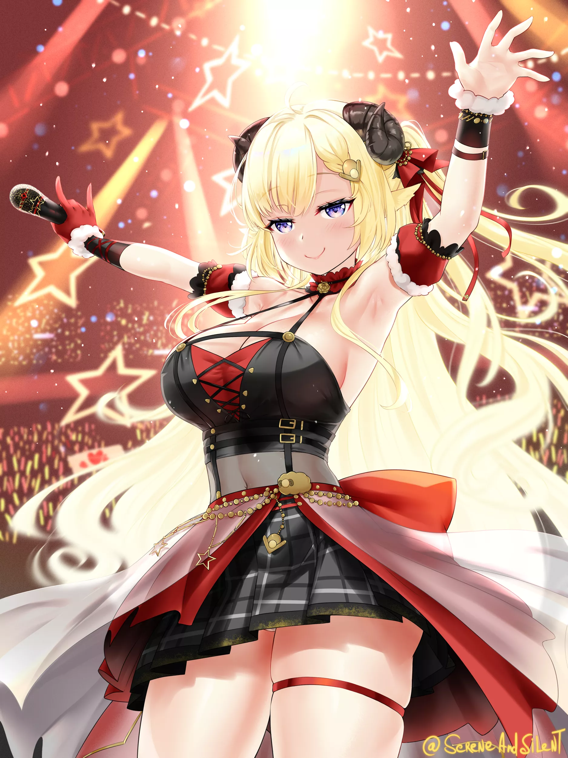 Tsunomaki Watame the idol performer (SereneAndSilent) [Hololive] posted by TheRoySez