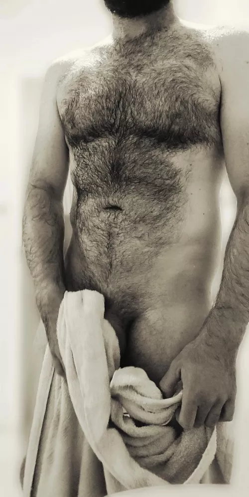 You know you've got chest hair when you use the shampoo on it as well by Missionarymonk