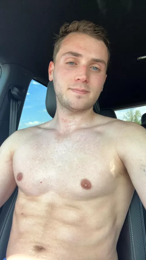 anyone else drive with your shirt off sometimes 😅 by lhmo
